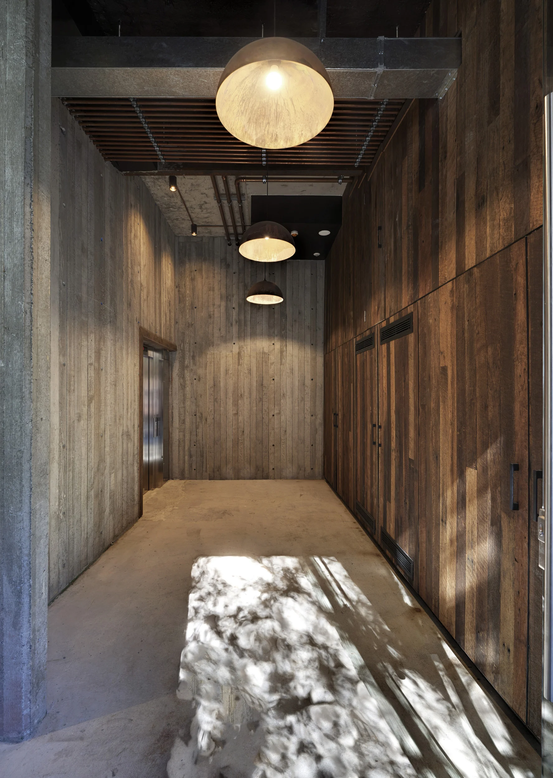 Foyer of a property in Chippendale, Sydney designed by Ballina architects Markham Lee.