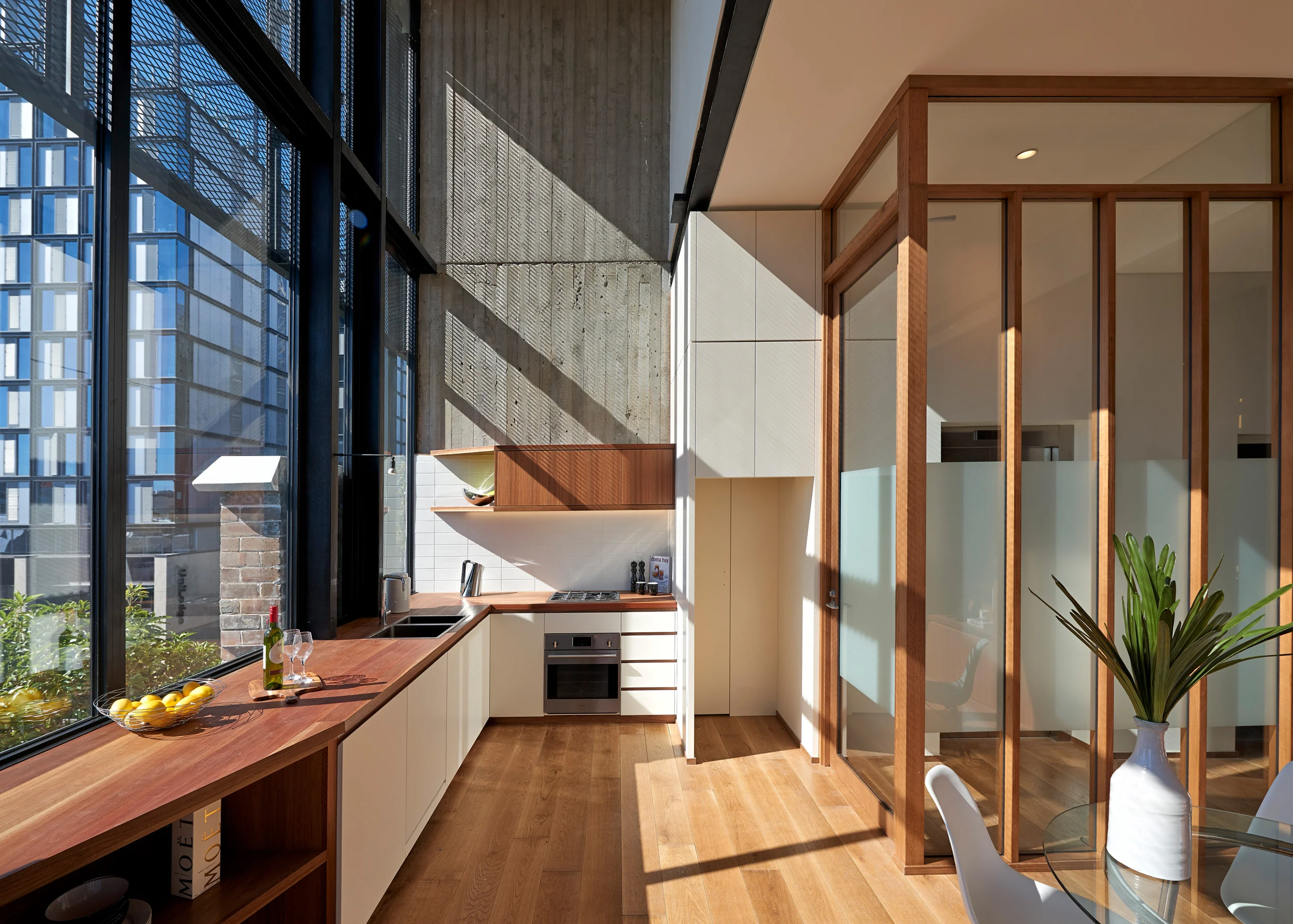 Interior of a property in Chippendale, Sydney designed by Ballina architects Markham Lee.