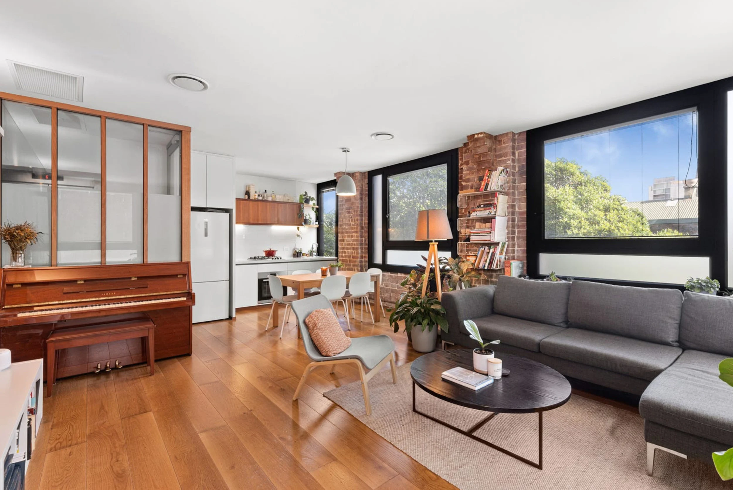 Interior of a property in Chippendale, Sydney designed by Ballina architects Markham Lee.