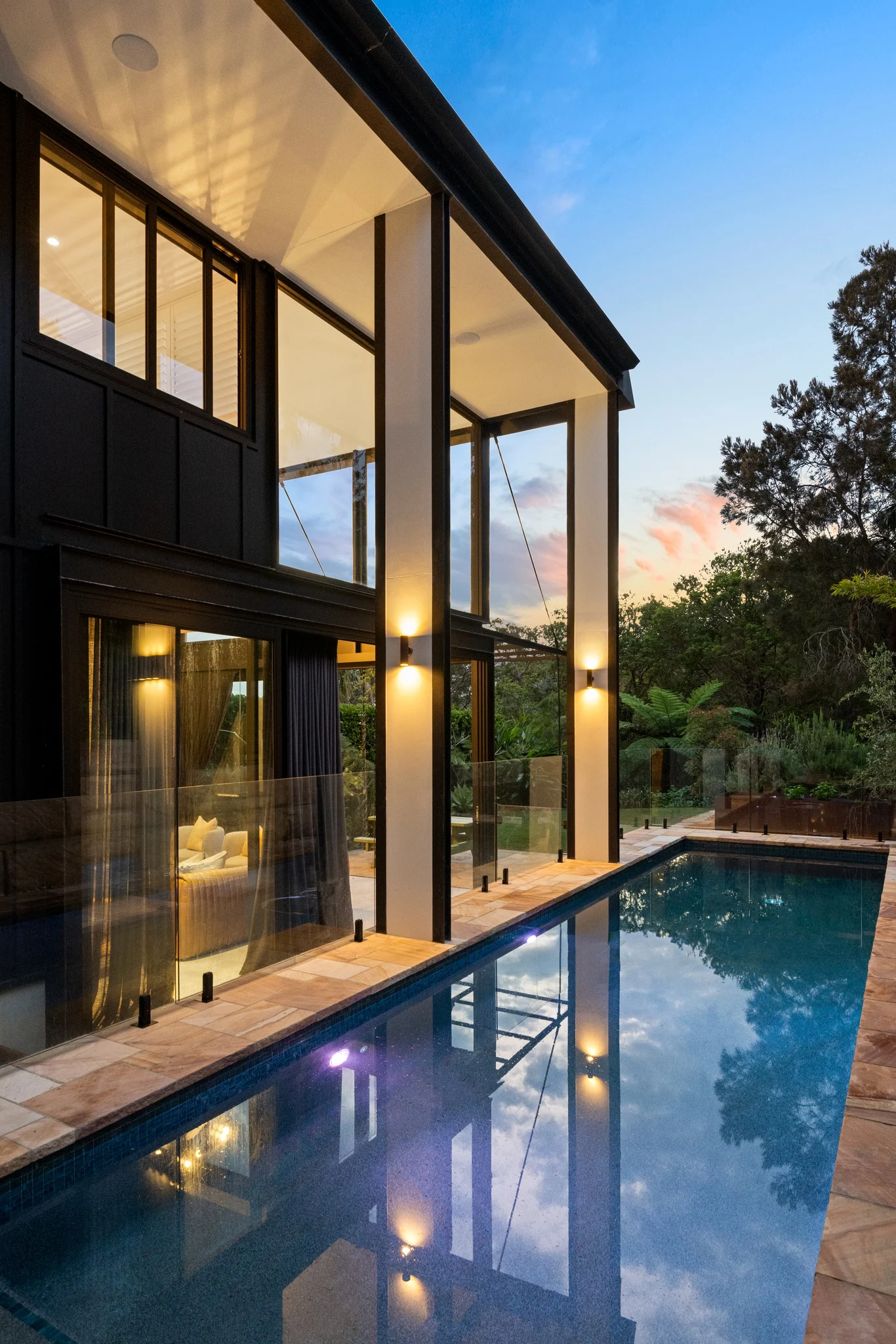 Pool of a property in Palm Beach, Sydney designed by Avalon Beach architects Markham Lee.